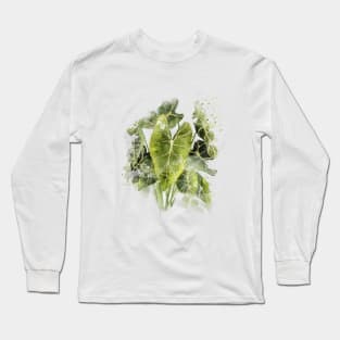 Abstract Houseplant Painting Long Sleeve T-Shirt